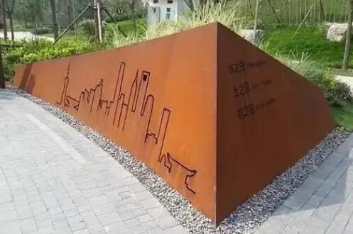 右江耐候钢挡土墙